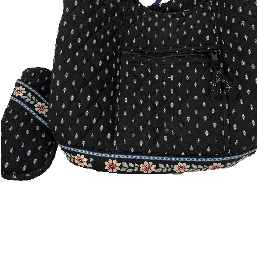 Vera Bradley Black and White Tote with Eyeglass Case - Picture 2 of 7